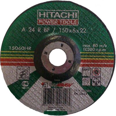 Круг зачистной 150x6x22мм Hitachi, фото 1