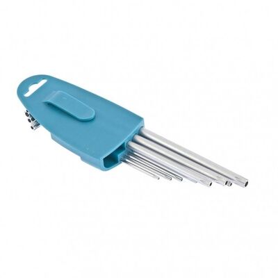Набор ключей имбусовых Torx -TT, 9 шт: T10-T50, экстра-длинные, S2, сатинированные Gross 16408, фото 2