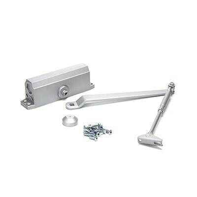Доводчик дверной Koral 601-018 HD-206 100-120кг, морозоустойчивый, серебро, фото 1