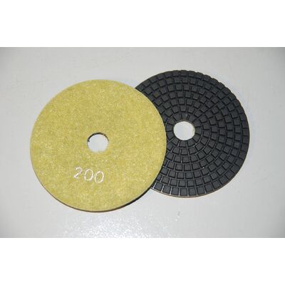 Алмазные гибкие диски на липучке Seb 311-358 черепашки для полировки мрамора 200, фото 1