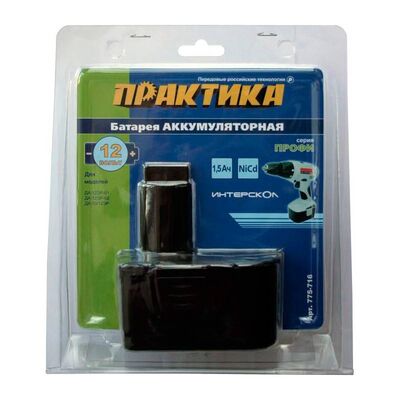 Аккумуляторная батарея для инструмента Интерскол 12В., 1.5A/h., NiCd Практика 775-716, фото 2
