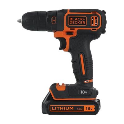 Аккумуляторная дрель-шуруповерт Black&amp;Decker BDCDC18B-QW, фото 2