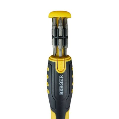 Набор 13 в 1 трещоточная отвертка с битами Berger BG1071, фото 2