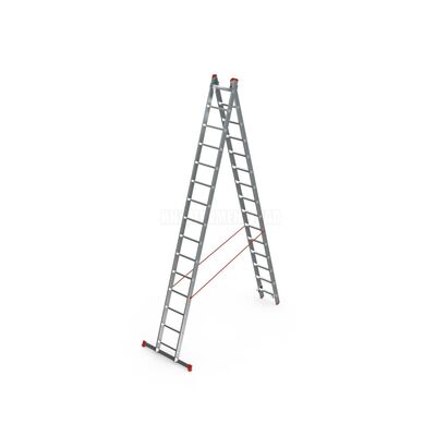 Двухсекционная алюминиевая лестница Sarayli 2х7 4207, фото 1