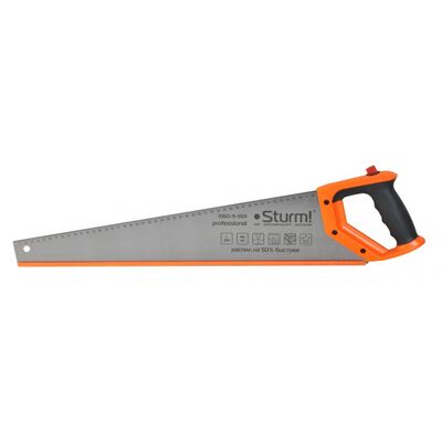Ножовка по дереву 550мм, 11-12 зуб на дюйм, каленый 3D зуб, с карандашом Sturm 1060-11-5511, фото 1