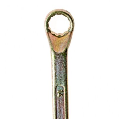 Ключ накидной 14х15мм Сибртех 14624 желтый цинк, фото 3