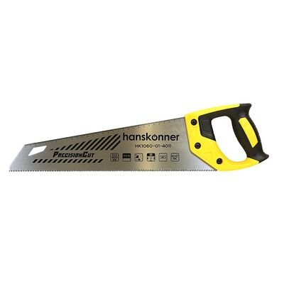 Ножовка по дереву 400мм Hanskonner HK1060-01-4011 11-12 TPI, зуб-3D, SK5, чистый рез, фото 3