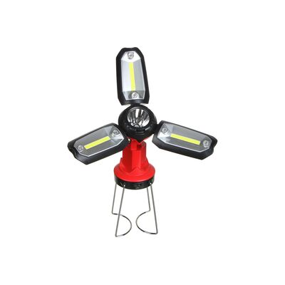 Фонарь ЧИНГИСХАН светильник, 1 LED, 3 COB, 800мАч, USB, 15х8,5х8,5см, 6 режимов, пластик, фото 4