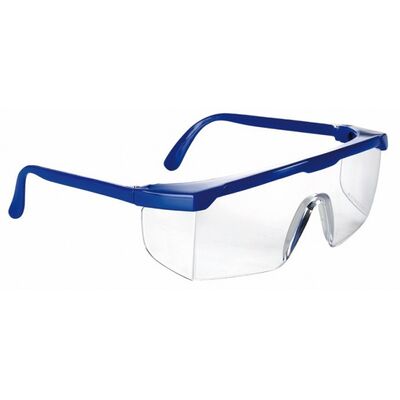 Очки защитные, открытого типа, прозрачные синие душки Варяг 0085, фото 1