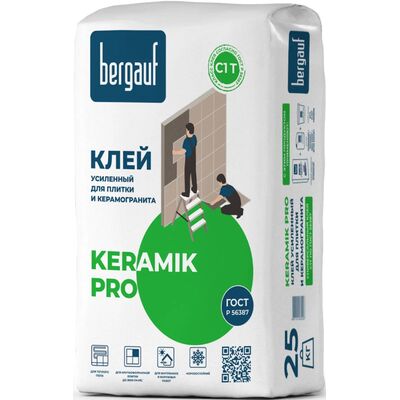 Клей для плитки Bergauf Keramik Profi 25 кг, фото 1