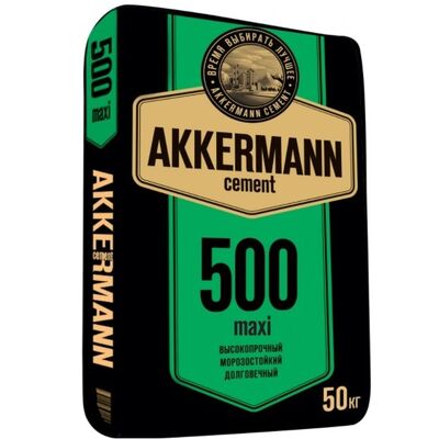 Цемент Akkermann M500 ЦЕМ II В-Ш 42.5 Н 50 кг, фото 1