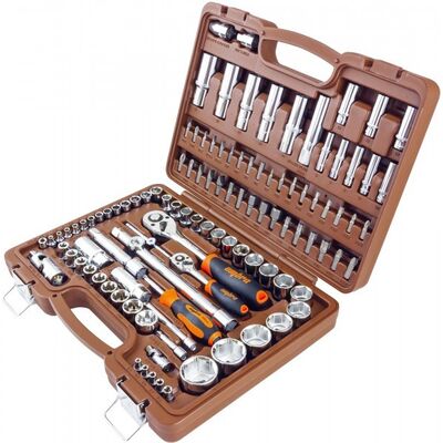 Набор инструмента универсальный 1/4&quot;, 3/8&quot;, и 1/2&quot;DR, 108 предметов Ombra OMT108S 055322, фото 1