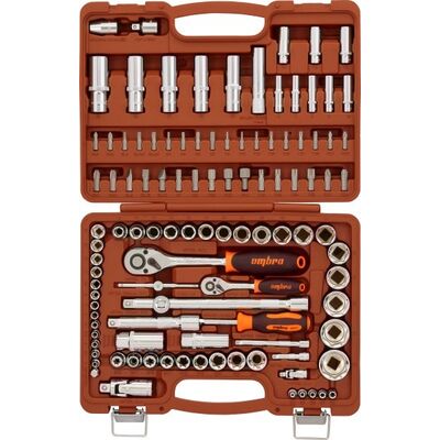 Набор инструмента универсальный 1/4&quot;, 3/8&quot;, и 1/2&quot;DR, 108 предметов Ombra OMT108S 055322, фото 2
