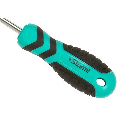 Отвертка TORX TT27H*100мм, с отверстием, CrV магнитный наконечник Sturm 1040-23-TT27-100, фото 4