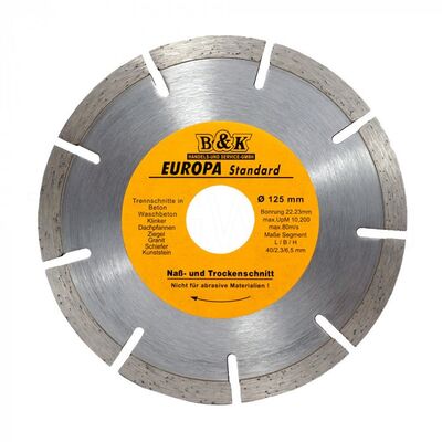 Алмазный диск сегментированный Europa 180х22 мм TORGWIN 106AG-E18022CE, фото 1