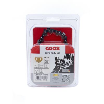 Цепь пильная GEOS 63LC 56 (16&quot;, 3/8&quot; Low, 1.3мм, 56 хвостовиков, долото) 260010, фото 1