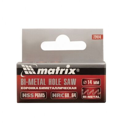 Коронка Bimetal, 14 мм Matrix 72414, фото 7