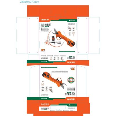 Аккумуляторный секатор DAEWOO DAGP 2516Li SET, фото 10