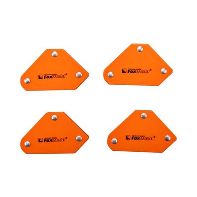 Набор угольников магнитных (4шт. комп, 45/90/135град, усилие 4х4кг) FoxWeld FIX KIT-4 5391, фото 3