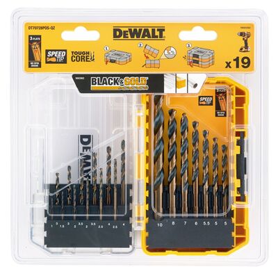 Набор сверл по металлу, 1-10 мм, 19 шт. DeWalt DT70728-QZ, фото 1