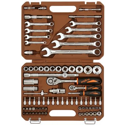 Набор инструмента универсальный 1/4&quot;, 1/2&quot;DR, 82 предмета Ombra OMT82S 055014, фото 2