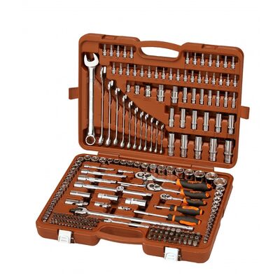 Набор инструмента универсальный 1/4&quot;, 3/8&quot;, 1/2&quot;DR, 216 предметов, Ombra OMT216S 059084, фото 1