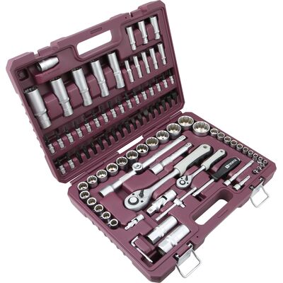Набор инструмента универсальный 1/4&quot;, 1/2&quot;DR, 94 предмета Thorvik TS094 054010, фото 1
