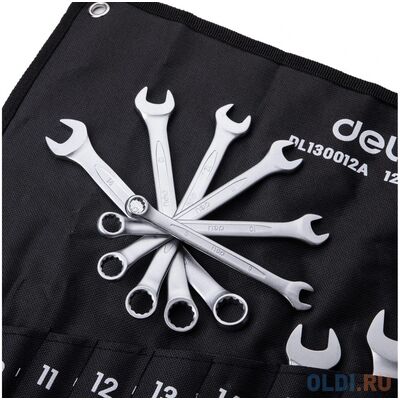 Набор комбинированных гаечных ключей 12 шт Deli DL130012A 98321, фото 3