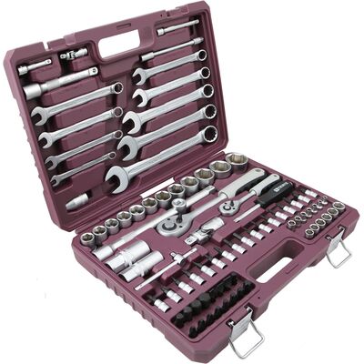 Набор инструмента универсальный 1/4&quot;, 1/2&quot;DR, 82 предмета Thorvik TS082 054007, фото 1
