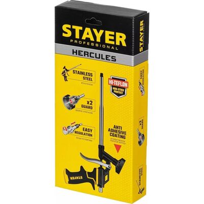 Пистолет для монтажной пены, с тефлоновым покрытием корпуса и сопла, Stayer HERCULES 06861_z03, фото 2