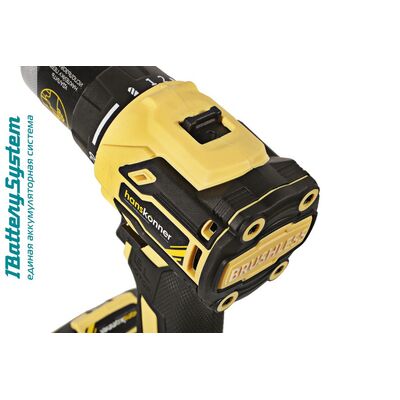 Дрель аккумуляторная 1BatterySystem Hanskonner HCD2065BLC, фото 13