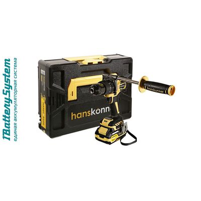 Аккумуляторный шуруповерт 1BatterySystem Hanskonner HCD20165PRO, фото 1