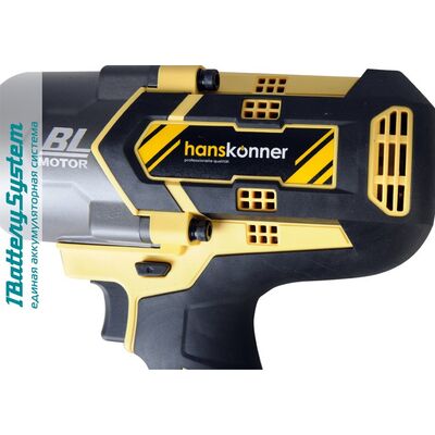 Аккумуляторный ударный гайковерт Hanskonner HCD18100S 1BatterySystem, фото 4