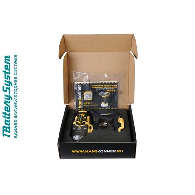 Аккумуляторный ударный гайковерт Hanskonner HCD18100S 1BatterySystem, фото 6