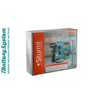 Аккумуляторный перфоратор 1BatterySystem Sturm CRH1820BL, фото 10