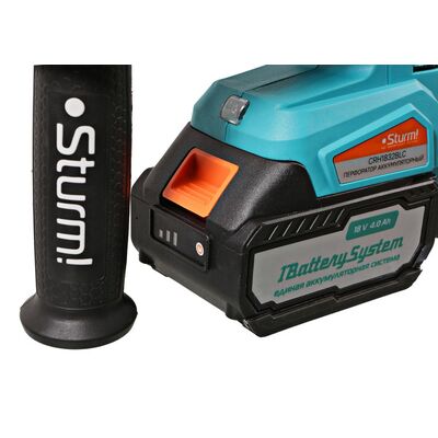 Аккумуляторный перфоратор 1BatterySystem Sturm CRH1832BLC, фото 5