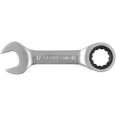 Ключ гаечный комбинированный трещоточный короткий, 17 мм Thorvik CSRW17 53526, фото 1