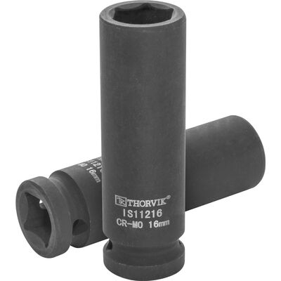 Головка торцевая ударная глубокая 1/2&quot;DR, 16 мм Thorvik IS11216 53439, фото 1