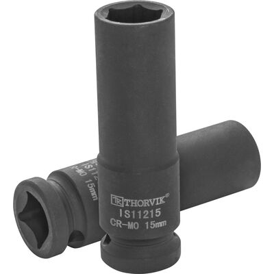 Головка торцевая ударная глубокая 1/2&quot;DR, 15 мм Thorvik IS11215 53438, фото 1
