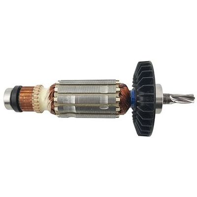Ротор (Якорь) MAKITA для перфоратора HR2440, HR2440F, HR2450, HR2450F, HR2450FT, HR2450T, HR2455 (L-152 мм, D-32 мм, 5 зубов, наклон вправо) ОРИГИНАЛ 515668-4, фото 1