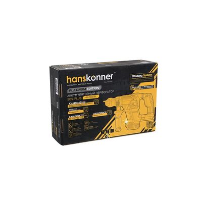 Аккумуляторный перфоратор 4Дж без АКБ и ЗУ Hanskonner PLATINUM HRH1827BL, фото 12