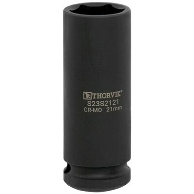 Головка торцевая ударная глубокая 1/2&quot;DR, 21мм, Cr-Mo, Thorvik S23S2121 054531, фото 1