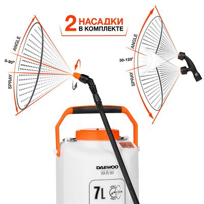 Опрыскиватель аккумуляторный DAEWOO DSA 7Li MIX, фото 3
