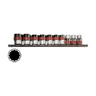 Набор торцевых головок 1/2&quot; 10-24мм Matrix 13596, 12-ти гр., CrV 10 предметов, фото 1