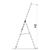 Алюминиевая трехсекционная лестница стремянка Dogrular 4315 - 3x15, фото 4