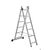 Алюминиевая двухсекционная лестница-стремянка Dogrular 4206 2x6, фото 1